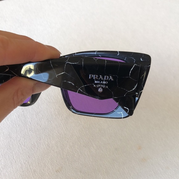 Prada abstract style sunglasses purple lens PR 08YS - Picture 5 of 9